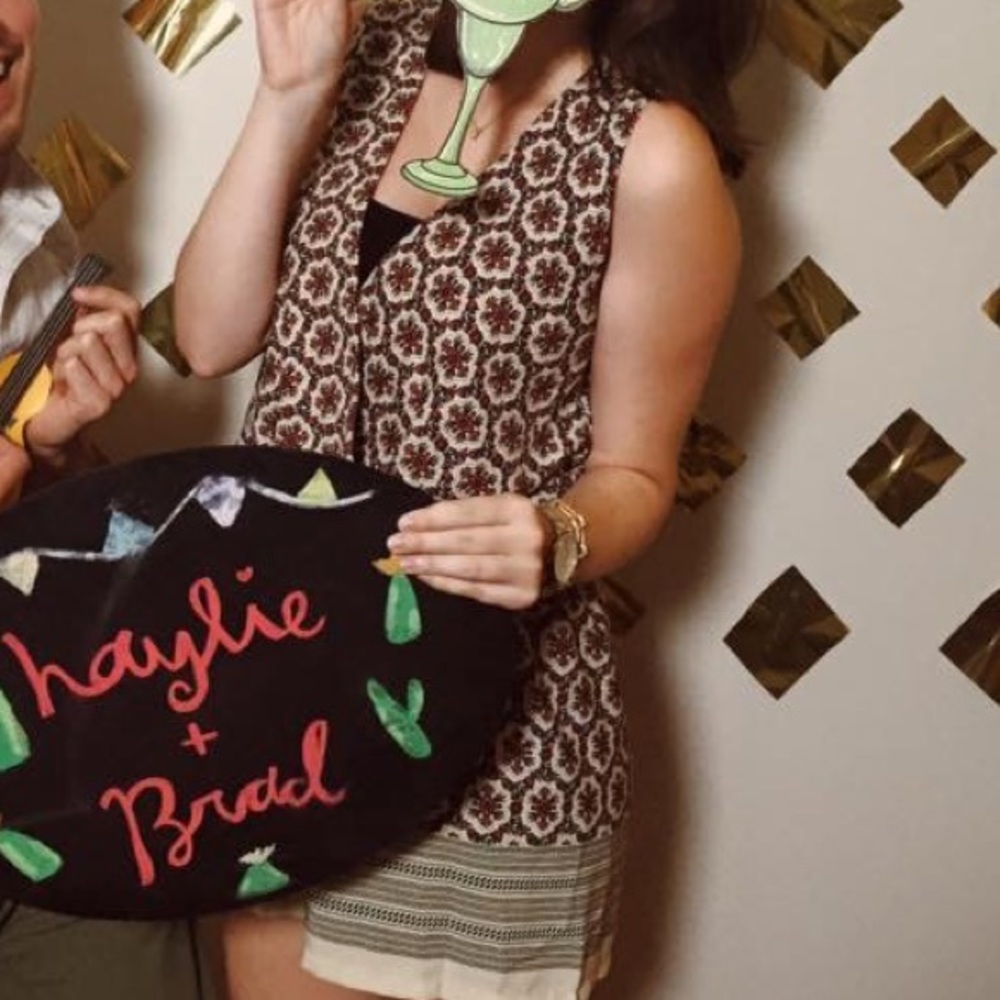 Floral geometric romper - Picture 2 of 2